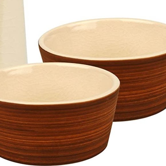 Waechtersbach Dipping Bowls Set of 2 NWT Pure Nature Pure Moon Brown Beige Rare - Picture 3 of 7